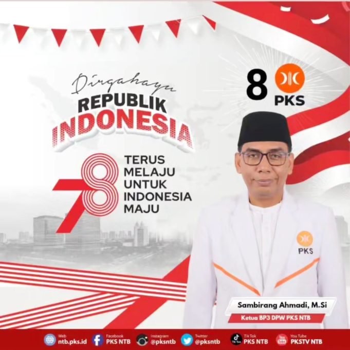 SAMBIRANG AHMADI : DIRGAHAYU REPUBLIK INDONESIA