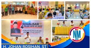 Johan Rosihan Gandeng Kapolres Sumbawa Gelar Sosialisasi 4 Pilar MPR RI