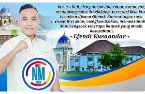 Tegaskan Mantap Bertarung 2024, Efendi Kusnandar Siapkan Terobosan Untuk Kemajuan dan Kesejahteraan di Bima