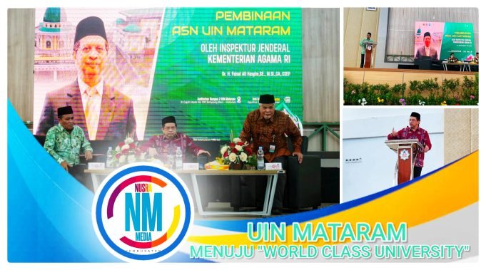 Irjen Kemenag RI Berikan Pembinaan Kepada ASN UIN Mataram, Rektor Prof Masnun : “Alhamdulillah”