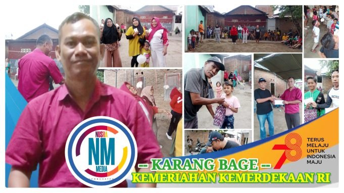 Warnai Hari Kemerdekaan, Karang Bage Gelar Berbagai Lomba, Ketua RT Andi Mustakim : “Alhamdulillah dan Terimakasih”