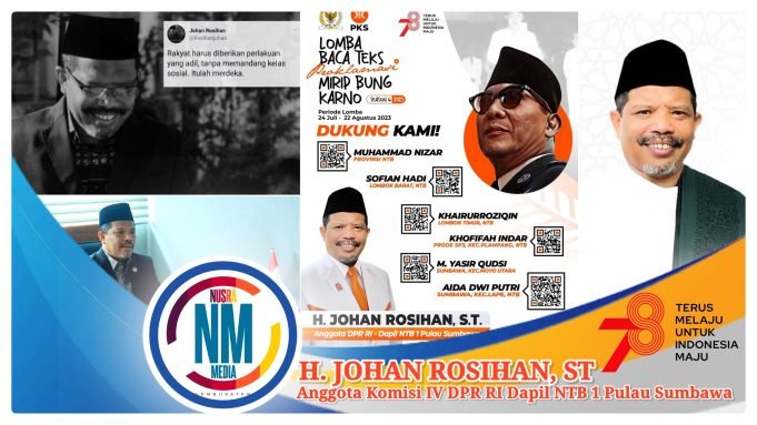 Asah Kemampuan dan Mental Pemuda Sumbawa, HJR Dukung Lomba Baca Teks Proklamasi : Supaya Nasionalisme Semakin Kokoh !