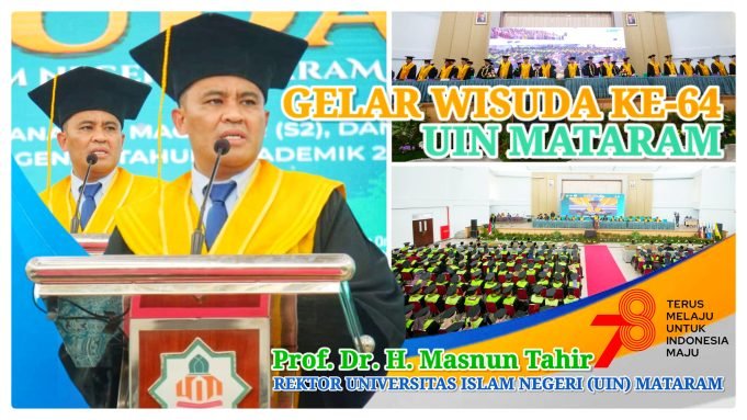 Sebanyak 1.261 Mahasiswa UIN Mataram Diwisuda, Ini Pesan Rektor !?