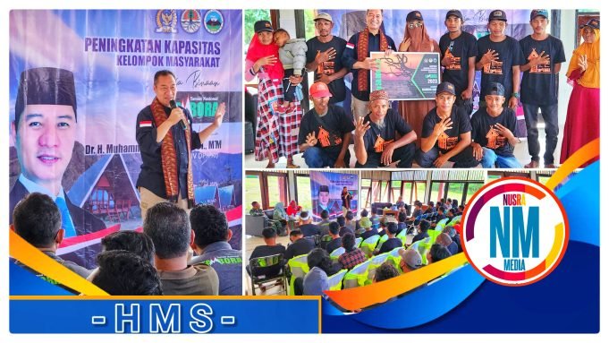 HMS Serahkan Bantuan Rp50 Juta Untuk Masyarakat Tambora