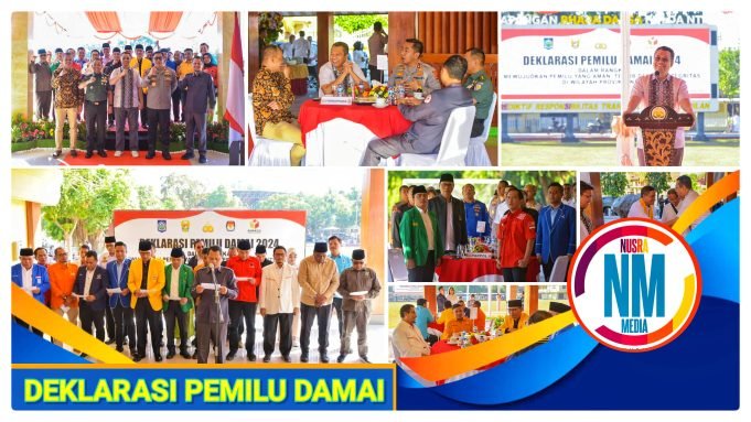 Gubernur NTB Hadiri Deklarasi Pemilu Damai 2024