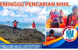 Pencarian Pemancing yang Tenggelam di Pantai Teunting Unting Dihentikan