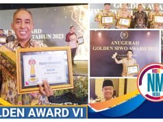 Ketua Umum KONI NTB Mori Hanafi Raih Golden Award 2023