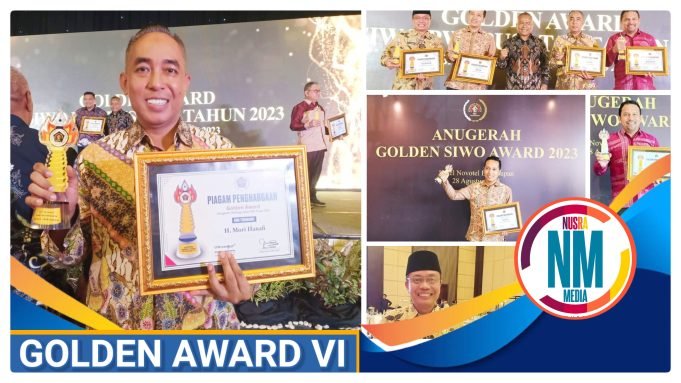 Ketua Umum KONI NTB Mori Hanafi Raih Golden Award 2023