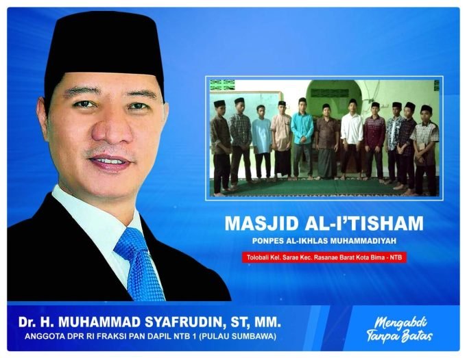 HMS Salurkan Bantuan Untuk Masjid Al-I’tisham di Kota Bima