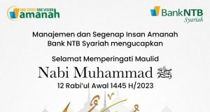 BANK NTB SYARIAH : SELAMAT MEMPERINGATI MAULID NABI MUHAMMAD