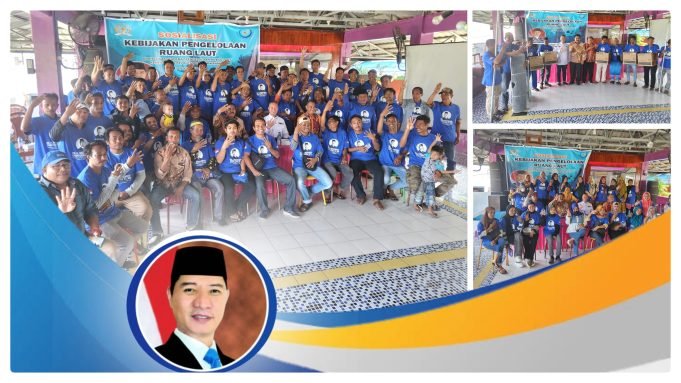 HMS Salurkan Bantuan Mesin Ketinting Untuk Anak Nelayan Kota Bima