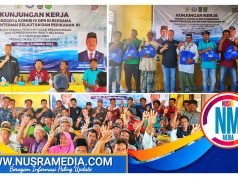 HMS Bagikan Paket Melaut Bagi Keluarga Nelayan di Bima