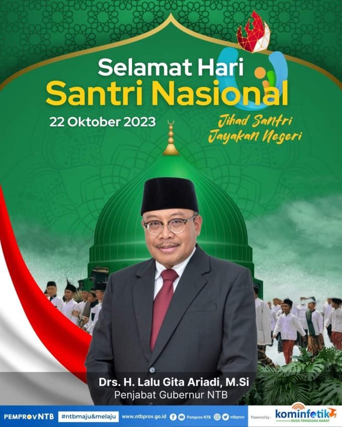 Pj Gubernur NTB : Selamat Hari Santri Nasional 2023