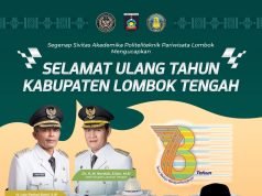 POLTEKPAR LOMBOK : SELAMAT HUT LOMBOK TENGAH KE-78