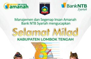 BANK NTB SYARIAH : SELAMAT MILAD LOMBOK TENGAH KE-78