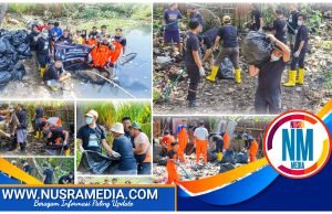 Bank NTB Syariah dan Musuh Bebenes Angkut 5 Ton Sampah Sungai Jangkok