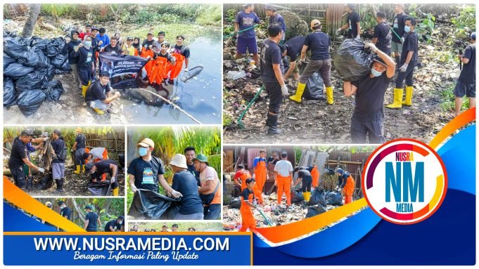 Bank NTB Syariah dan Musuh Bebenes Angkut 5 Ton Sampah Sungai Jangkok