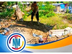 Bhabinkamtibmas Polsek Alas Bantu Gali Kubur