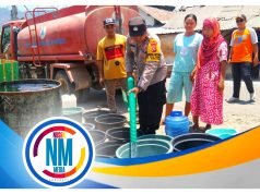 Bhabinkamtibmas Batu Tering Bantu Salurkan Air Bersih Untuk Warganya