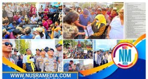 Sampaikan Sejumlah Tuntutan, Isvie Rupaeda Terima Massa Aksi Aliansi Rakyat NTB Menggugat Sambil Duduk Bersila