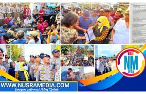 Sampaikan Sejumlah Tuntutan, Isvie Rupaeda Terima Massa Aksi Aliansi Rakyat NTB Menggugat Sambil Duduk Bersila