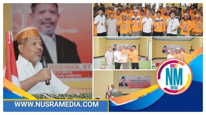 Johan Rosihan Gelar Bimtek Kecakapan Nelayan di Kabupaten Bima