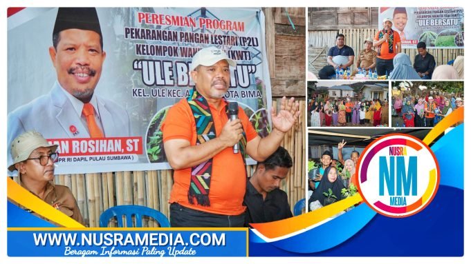 Johan Rosihan Resmikan Bantuan Program P2L Bagi Kelompok Masyarakat di Kota Bima