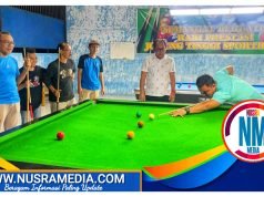Ketua dan Sekretaris KONI Sumbawa Dukung Pemusatan Latihan Atlet Biliar Jelang Pra PON Tangerang