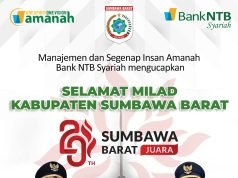 BANK NTB SYARIAH : SELAMAT MILAD KABUPATEN SUMBAWA BARAT
