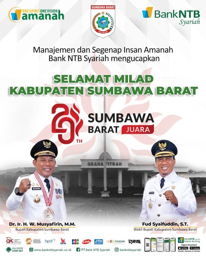 BANK NTB SYARIAH : SELAMAT MILAD KABUPATEN SUMBAWA BARAT