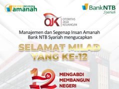 BANK NTB SYARIAH : SELAMAT MILAD (OJK) KE-12