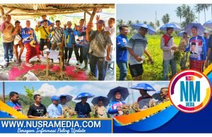 Hadiri Panen Raya Kacang Tanah di KSB, HMS Juga Berikan Bantuan Beragam Bibit Buah