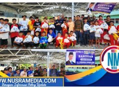 HMS Bagikan 15 Ribu Bibit Lele dan Sembako di Ponpes Al-Ikhlas Muhammadiyah Kota Bima