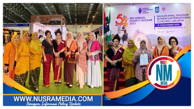 Bazar Amal Tahunan WIC, Disperin NTB Kenalkan Tenun Lenek Dimata Dunia