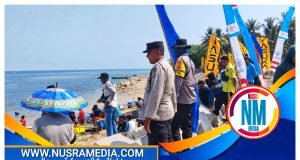 Polsek Rhee Lakukan Pengamanan Boat Race di Pantai Gelora