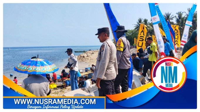 Polsek Rhee Lakukan Pengamanan Boat Race di Pantai Gelora