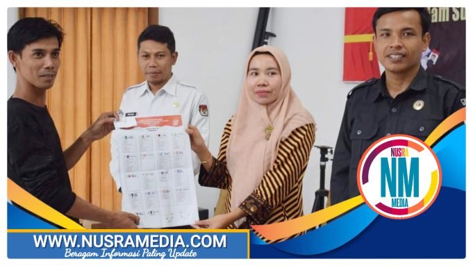 Parpol Setujui Spesimen Surat Suara Data Calon Anggota DPRD Sumbawa