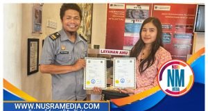 Kanwil Kemenkumham NTB Serahkan Sertifikat Apostille