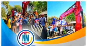 HMS Serahkan Bantuan Excavator Untuk Kelompok Nelayan di Desa Motong