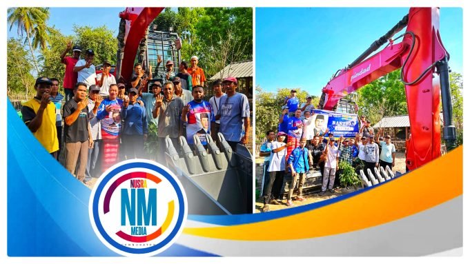 HMS Serahkan Bantuan Excavator Untuk Kelompok Nelayan di Desa Motong