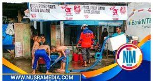 BPBD Distribusikan Air Bersih ke Rumah Pelanggan Perumdam Batulanteh