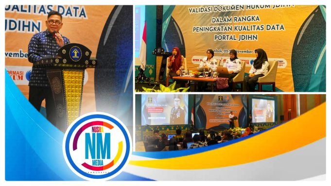 Tingkatkan Kualitas Data Portal JDIHN, BPHN Gelar Validasi Dokumen Hukum di Lombok