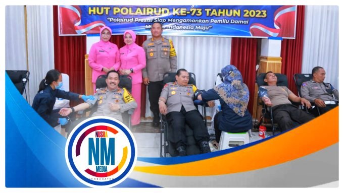 Polda NTB Gelar Donor Darah Sambut HUT Polairud ke 73