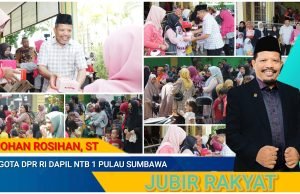 Johan Rosihan Serahkan Bantuan Makanan Tambahan Untuk Ibu Hamil dan Balita