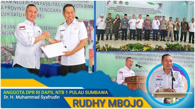 Wakili Menteri LHK, HMS Serahkan SHL Pembangunan IAIN Bima