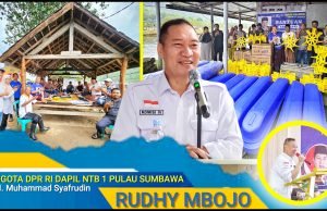 Rudhy Mbojo Salurkan Bantuan 10 Unit Kincir di KSB