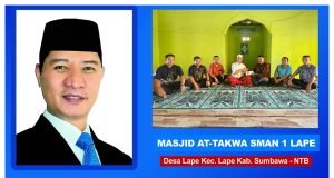 Giliran Masjid At-Takwa SMAN 1 Lape Dibantu HMS