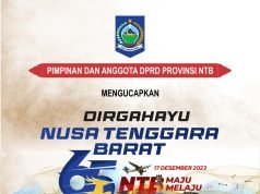 KELUARGA BESAR DPRD NTB : DIRGAHAYU NTB KE-65