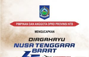 KELUARGA BESAR DPRD NTB : DIRGAHAYU NTB KE-65