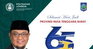 POLTEKPAR LOMBOK : SELAMAT HARI JADI PROVINSI NTB KE-65